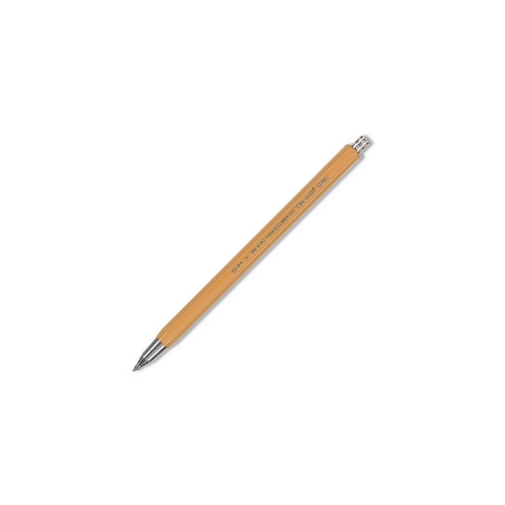 Koh-i-noor 5205 Versatil Mechanical Clutch Pencil / Leadholder - 2.5 MM - Yellow Metal Body without Clip