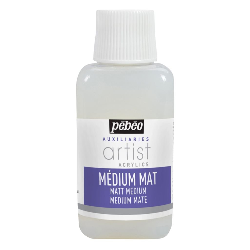 Pebeo Extra Fine Artist Acrylics Auxiliaries -  Matt Medium - 250 ml bottle