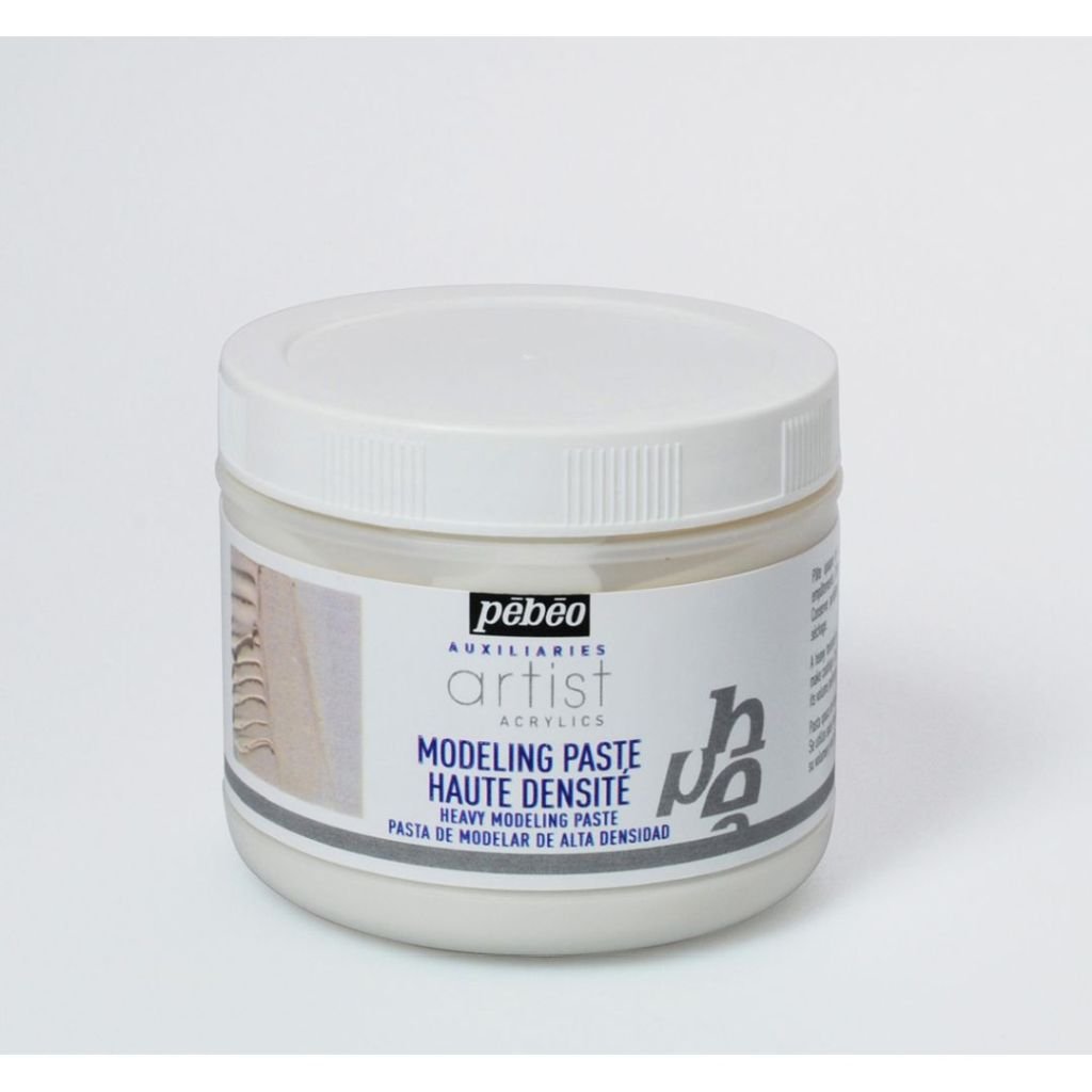 Pebeo Extra Fine Artist Acrylics Auxiliaries -  Heavy Modeling Paste - 500 ml jar