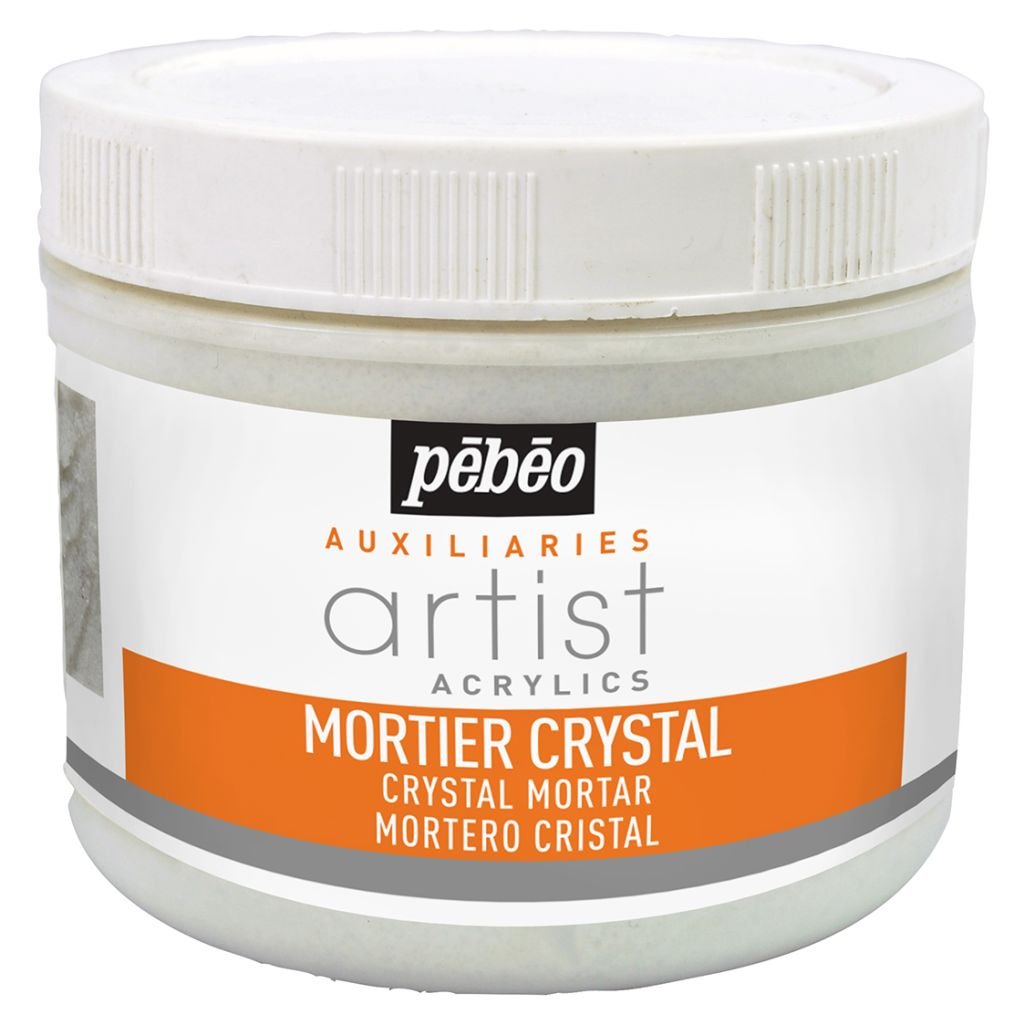Pebeo Extra Fine Artist Acrylics Auxiliaries -  Crystal Mortar / Texture Gel - 500 ml jar