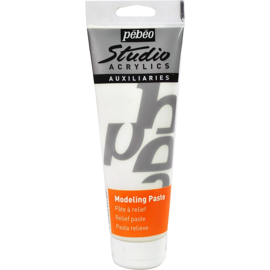 Pebeo Studio Acrylics Auxiliaries - Modeling Paste - Tube of 250 ml