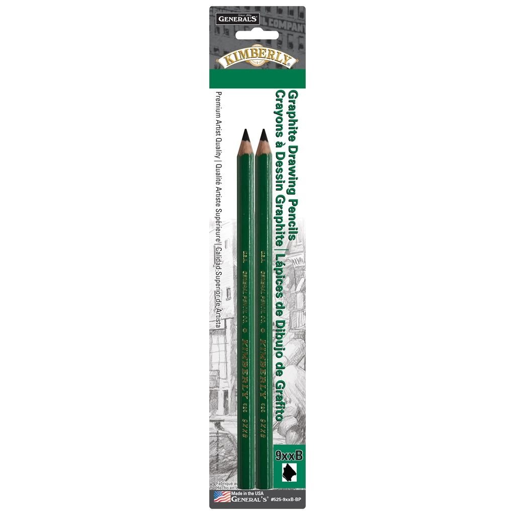 General's Kimberly Premium Graphite Drawing Pencil - 9xxB - Blister Pack