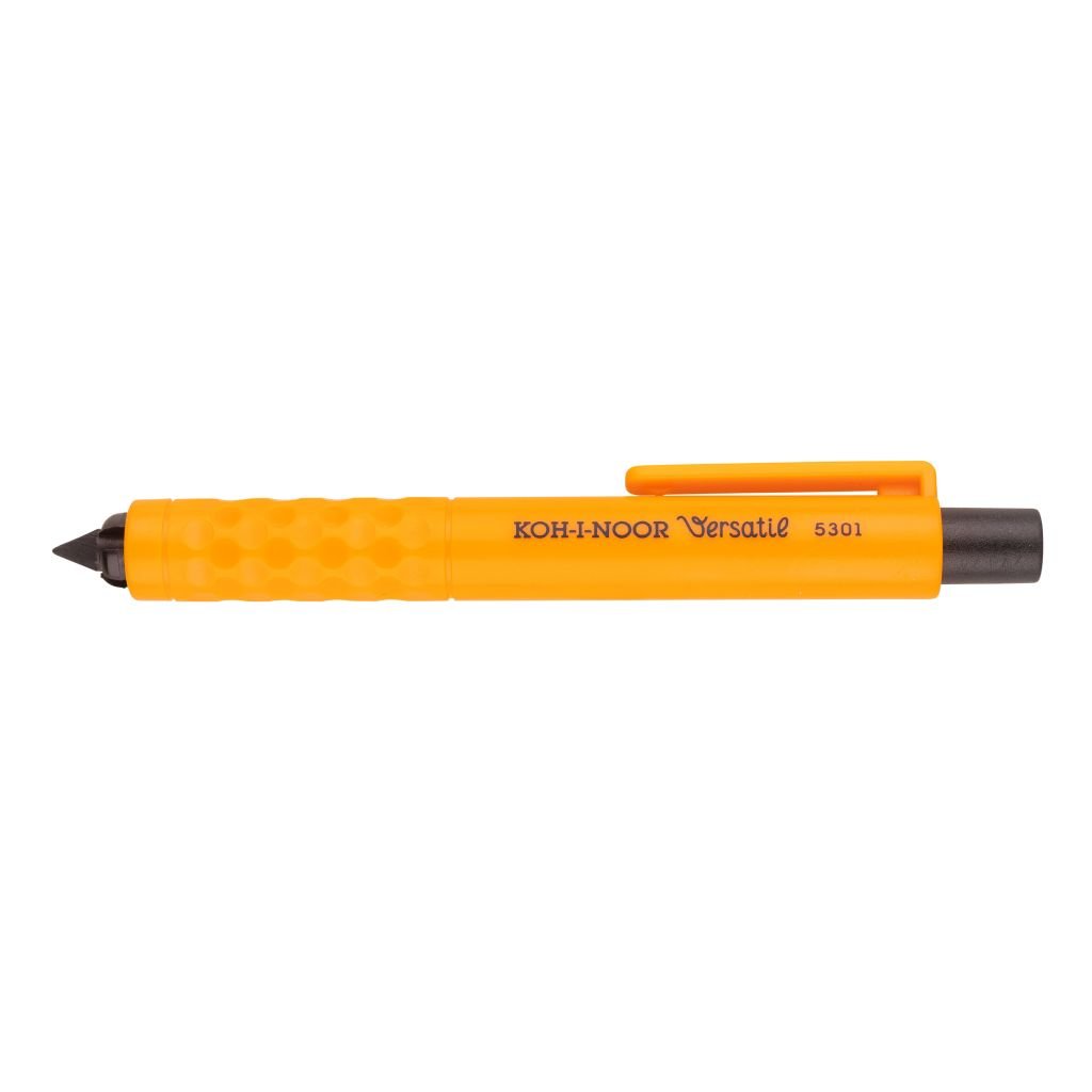 Koh-i-noor 5301 Versatil Mephisto Mechanical Clutch Pencil / Leadholder - 5.6 MM - Yellow Plastic Body with Clip