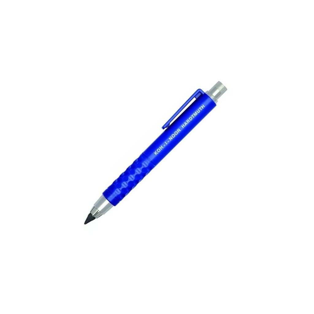 Koh-i-noor 5305 Mechanical Clutch Pencil / Leadholder - 5.6 MM - Blue Plastic Body with Metal Clip