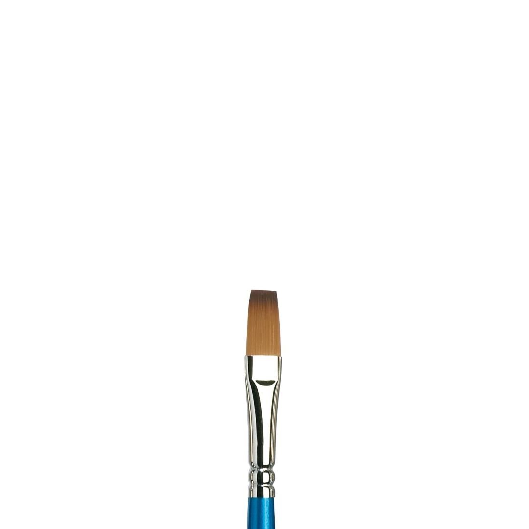 Winsor & Newton Cotman Watercolour Synthetic Hair Brush - Series 666 - One Stroke/ Flat - Short Handle - Size - 1/4