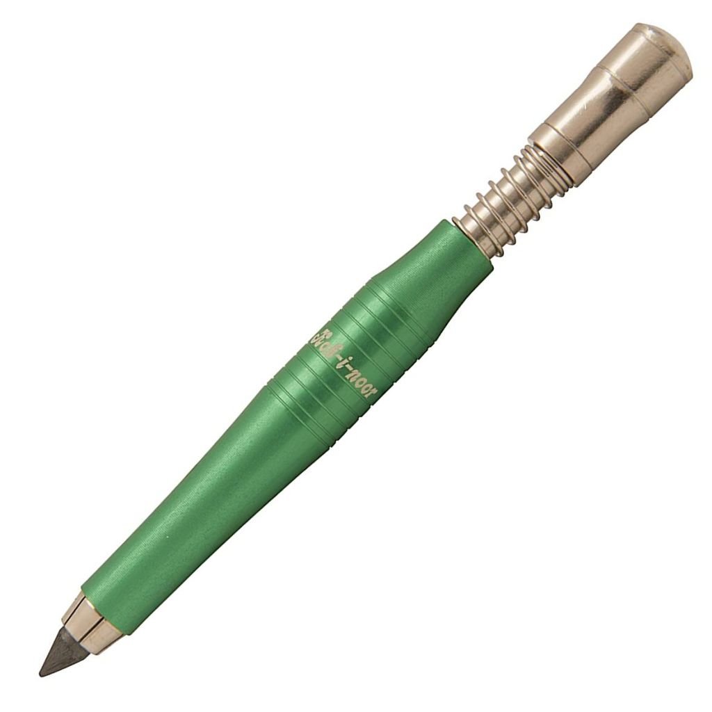 Koh-i-noor 5331 Mechanical Clutch Pencil / Leadholder - 5.6 MM - Stylish Green Metal Body with Sharpener