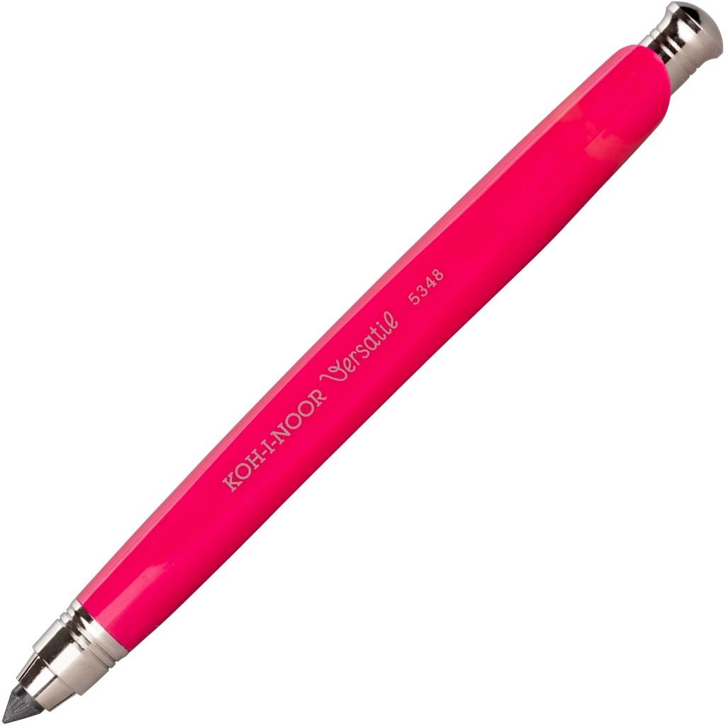 Koh-i-noor 5348 Versatil Mechanical Clutch Pencil / Leadholder - 5.6 MM - Pink Plastic Body with Metal Fitting & Sharpener