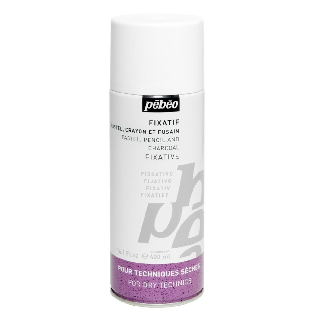 Pebeo Extra Fine Pastel, Pencil and Charcoal Fixative - 400 ml spray