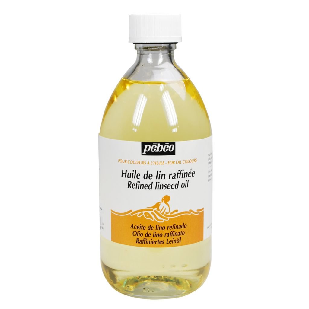 Pebeo Extra Fine Auxiliaries - Refined Linseed Oil - 495 ml bottle