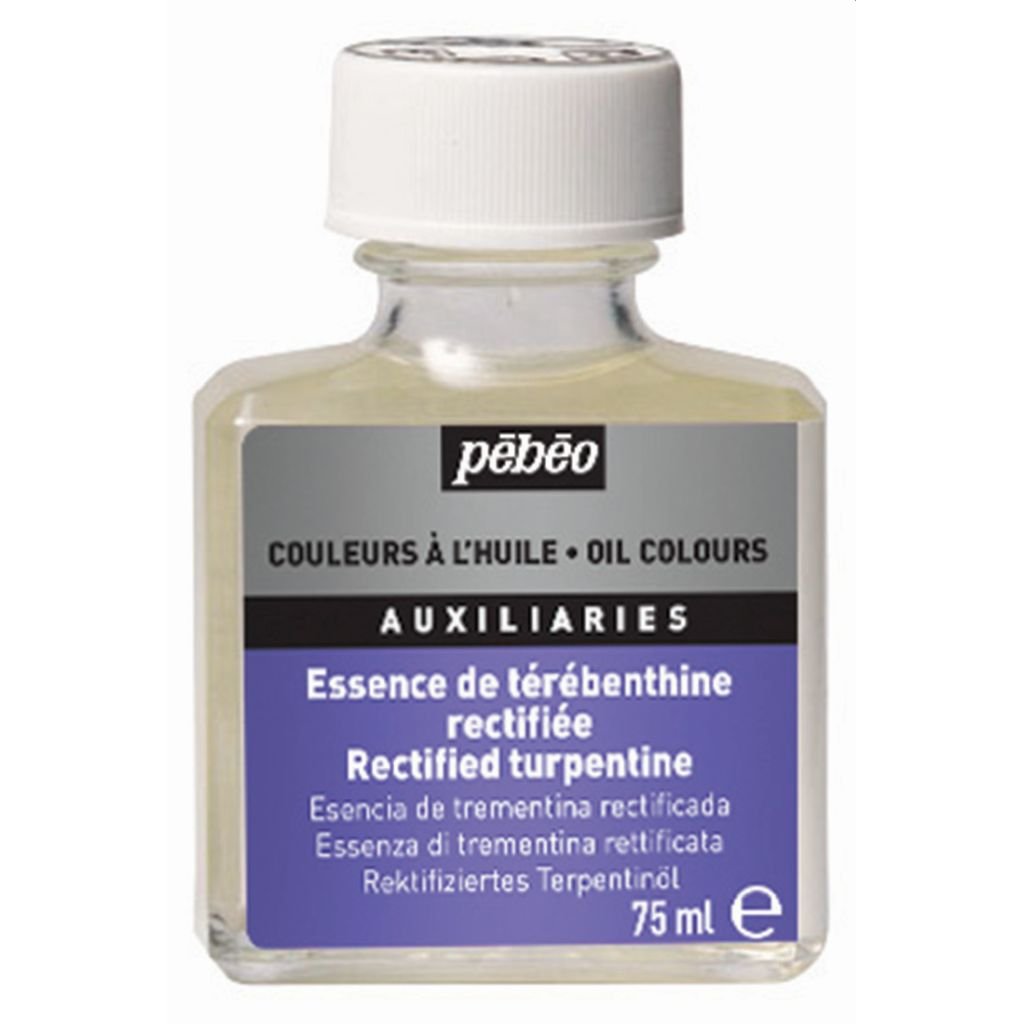 Pebeo Extra Fine Auxiliaries - Rectified Turpentine - 75 ml bottle