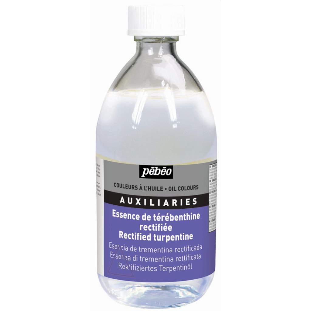 Pebeo Extra Fine Auxiliaries - Rectified Turpentine - 495 ml bottle