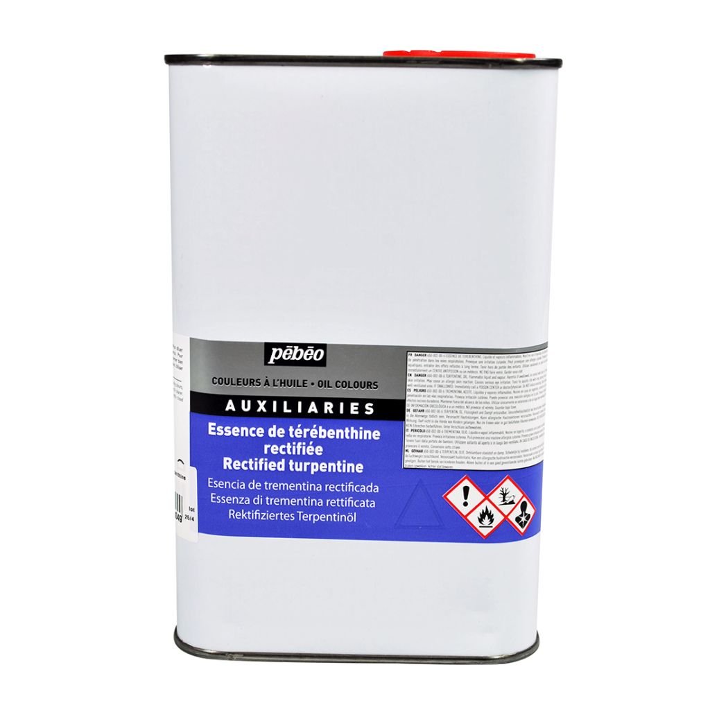 Pebeo Extra Fine Auxiliaries - Rectified Turpentine - 1000 ml tin
