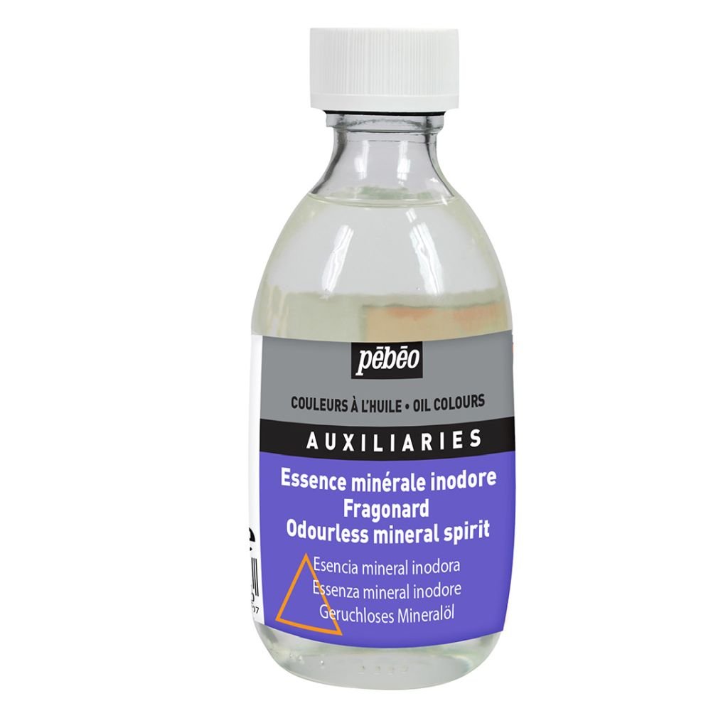 Pebeo Extra Fine Auxiliaries -  Odourless Mineral Spirit - 245 ml bottle