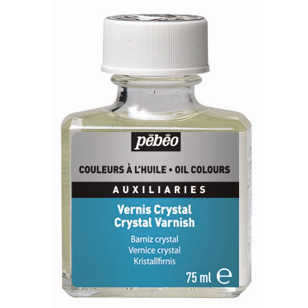 Pebeo Extra Fine Auxiliaries - Glossy Crystal Varnish for Oil Colours - 75 ml bottle