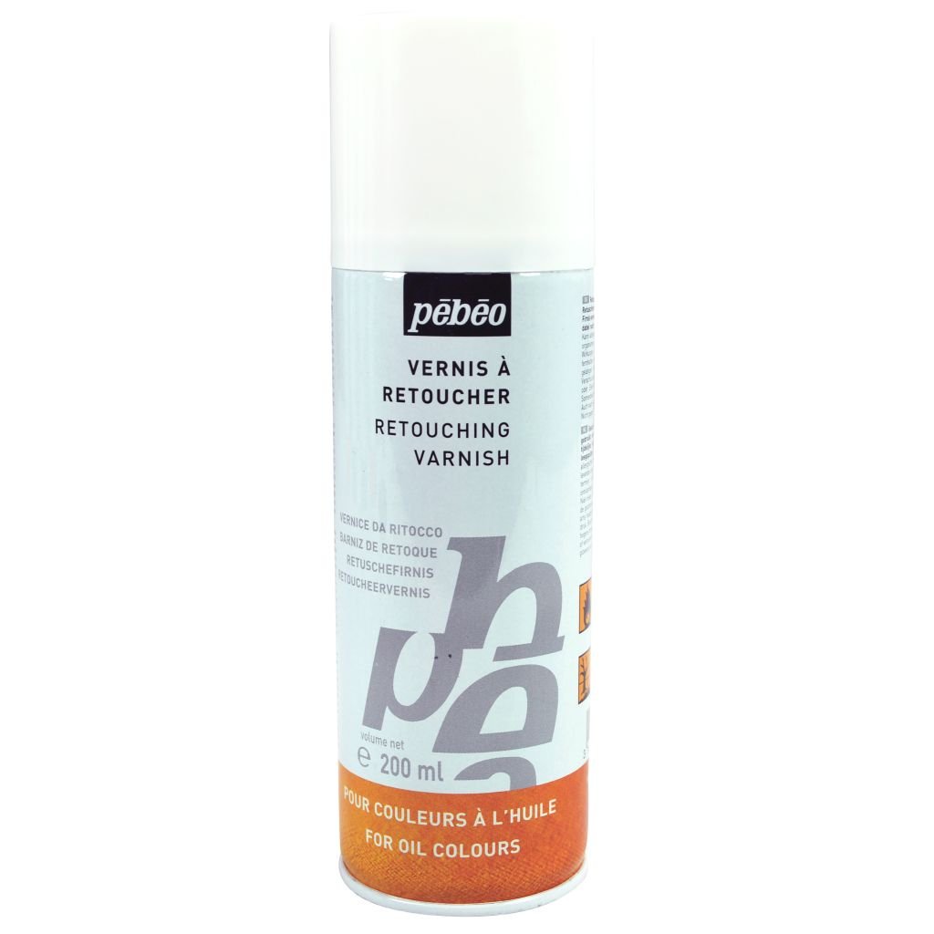 Pebeo Extra Fine Auxiliaries - Retouching Varnish for Oil Colours - 200 ml spray