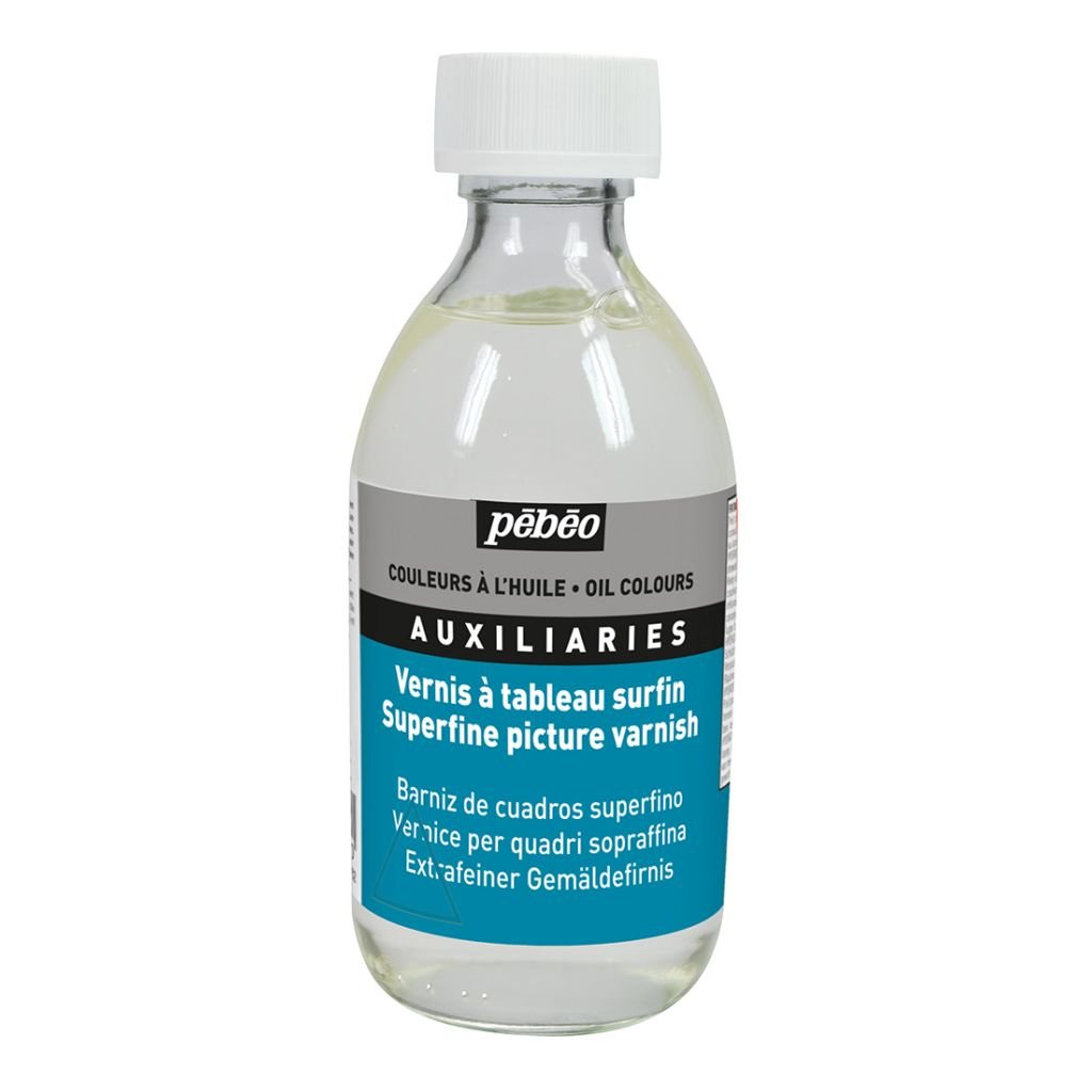 Pebeo Extra Fine Auxiliaries - Superfine Picture Varnish for Oil Colours - 245 ml bottle