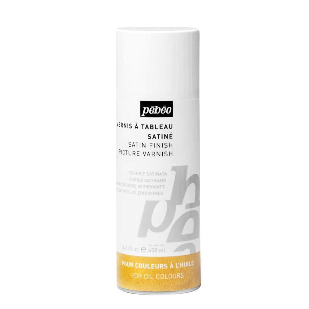 Pebeo Extra Fine Auxiliaries - Satin Finish Picture Varnish for Oil Colours - 400 ml spray