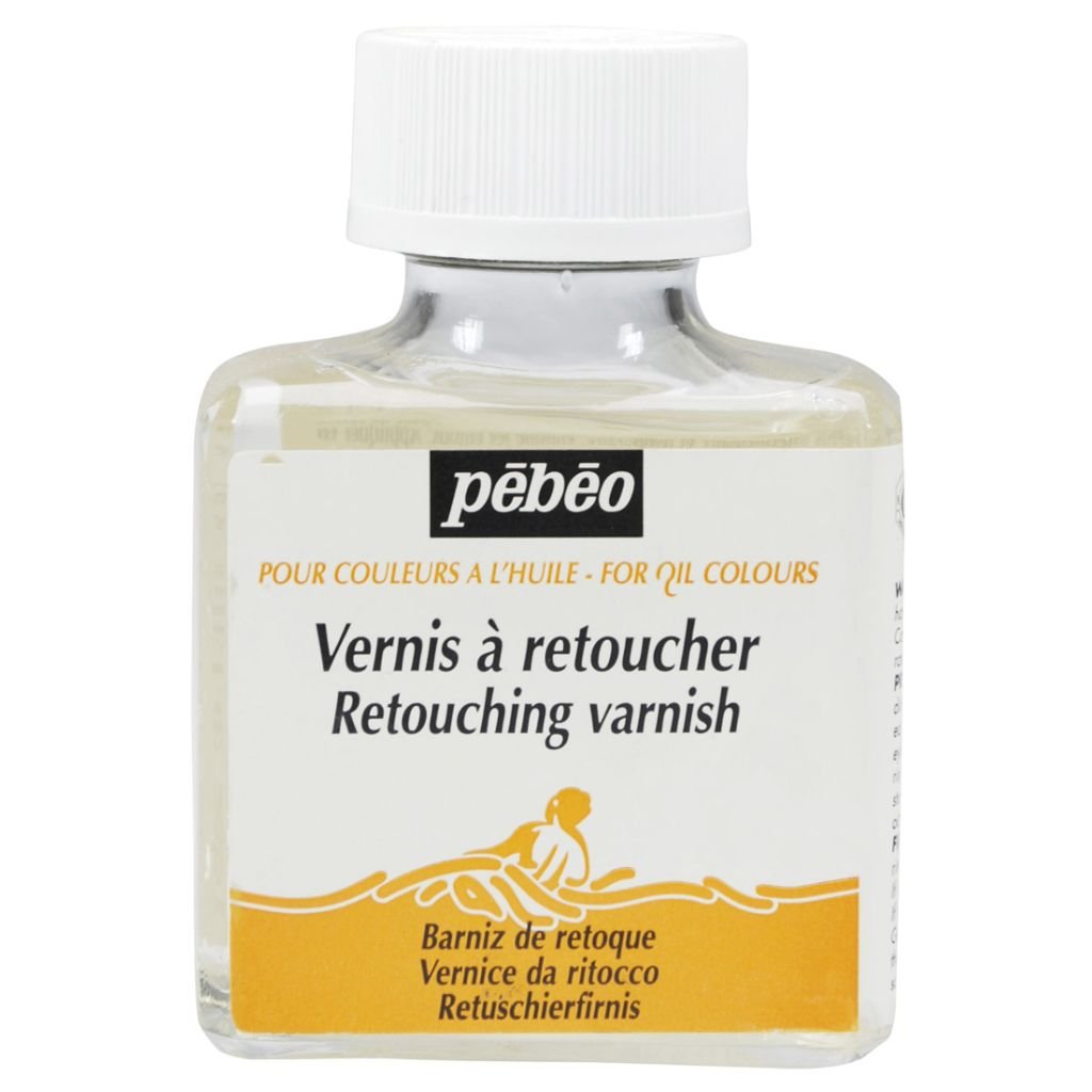 Pebeo Extra Fine Auxiliaries - Retouching Varnish for Oil Colours - 75 ml bottle