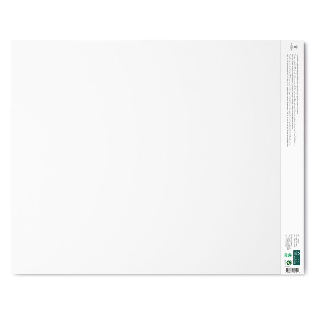 Winsor & Newton Watercolour Paper - Cold Press 300 GSM - 40.6 cm x 50.8 cm or 16'' x 20'' Natural White Short Side Glued Pad of 12 Sheets