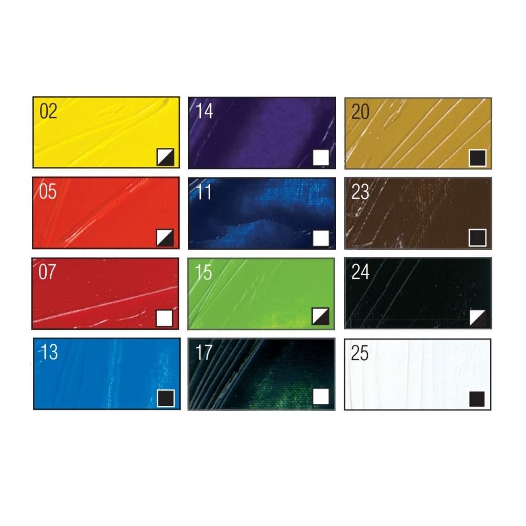 Pebeo Studio Fine XL Oil - Set of 12 Colours in 12 ML Tubes