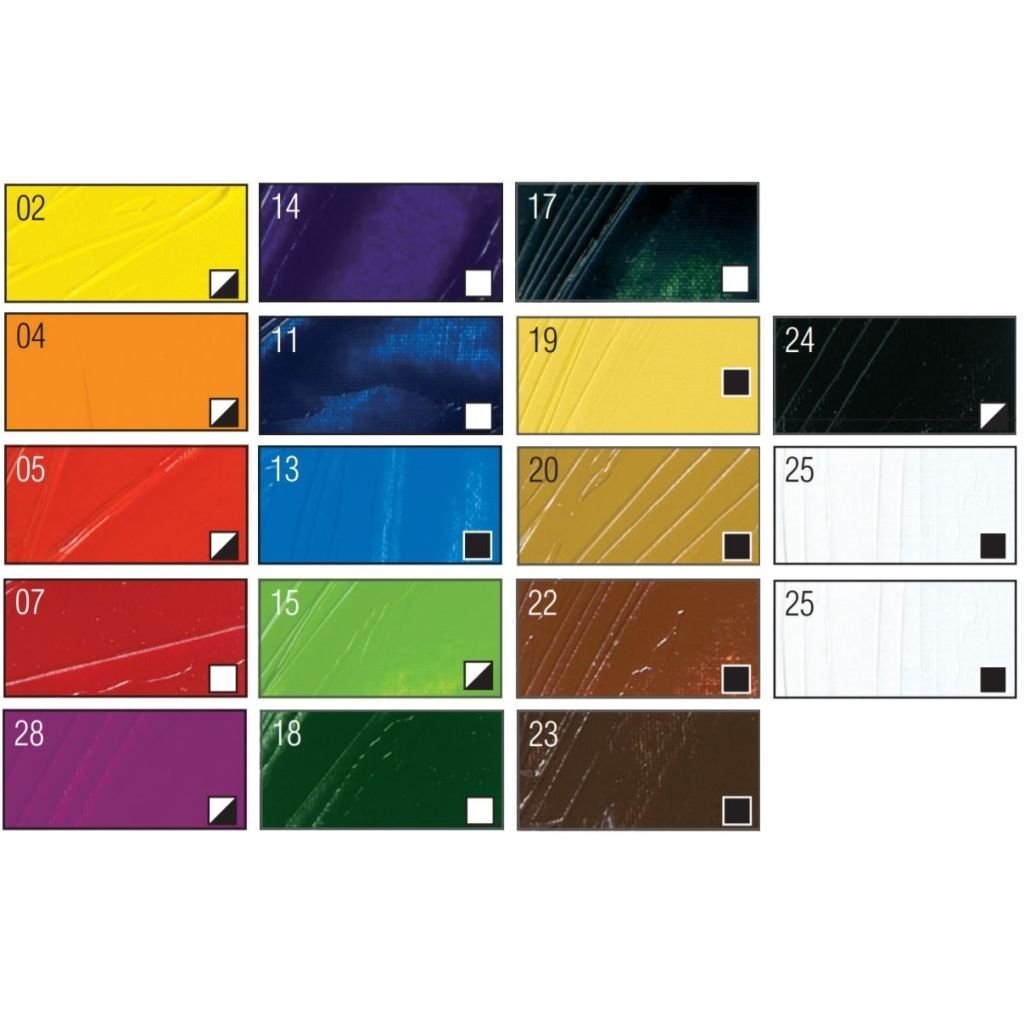Pebeo Studio Fine XL Oil - Set of 18 Colours in 12 ML Tubes