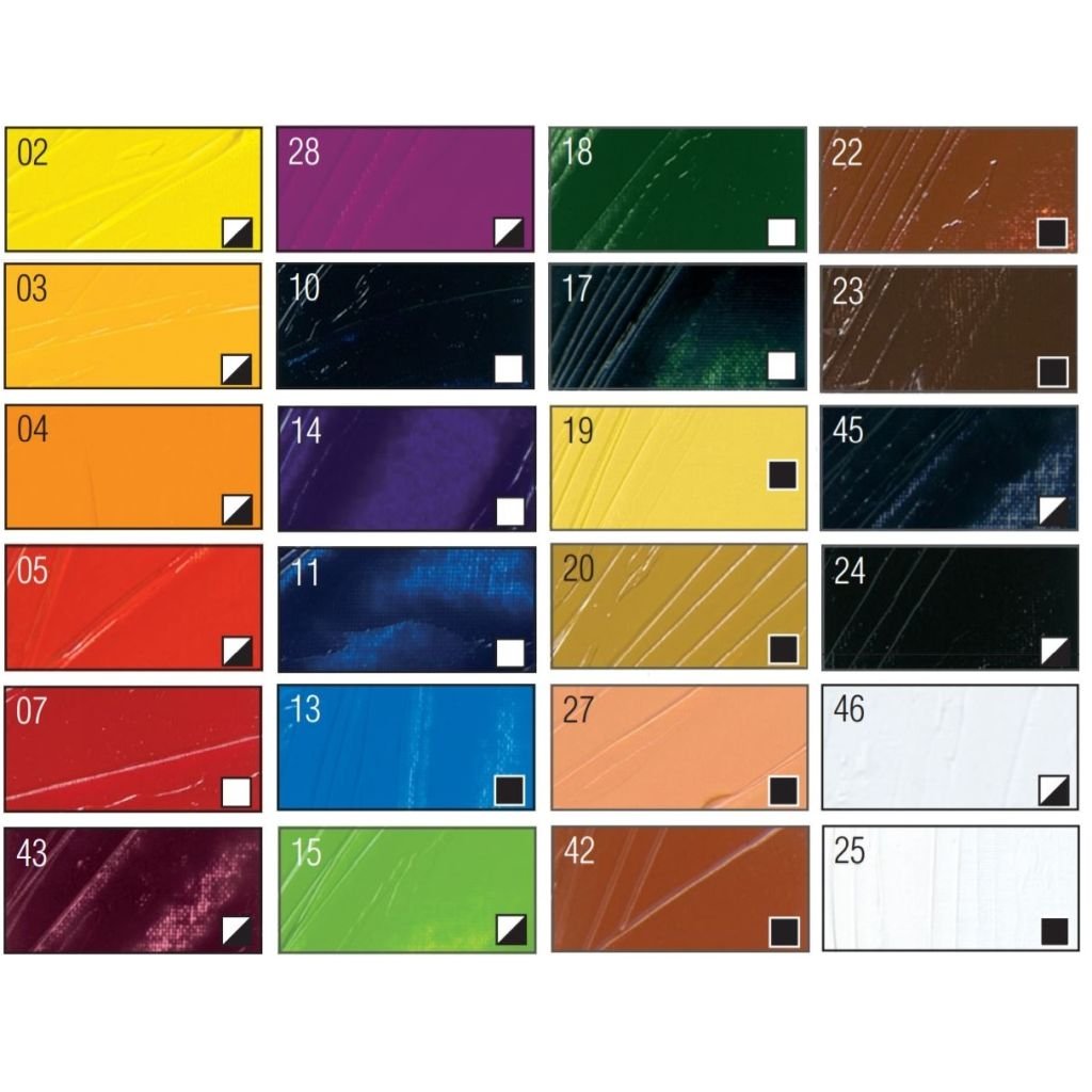 Pebeo Studio Fine XL Oil - Set of 24 Colours in 12 ML Tubes