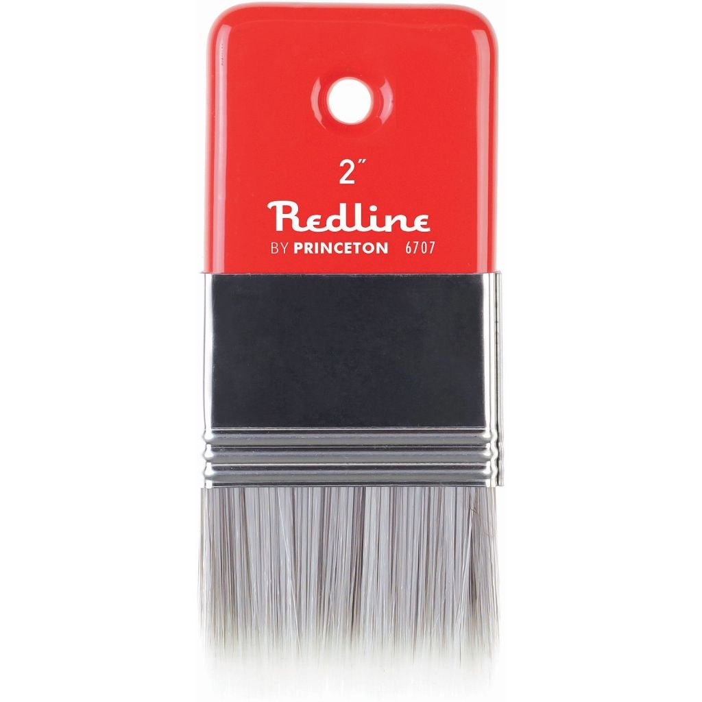 Princeton Series 6700 Redline Synthetic Bristle Brush - Flat Mottler - Paddle Handle - Size: 2