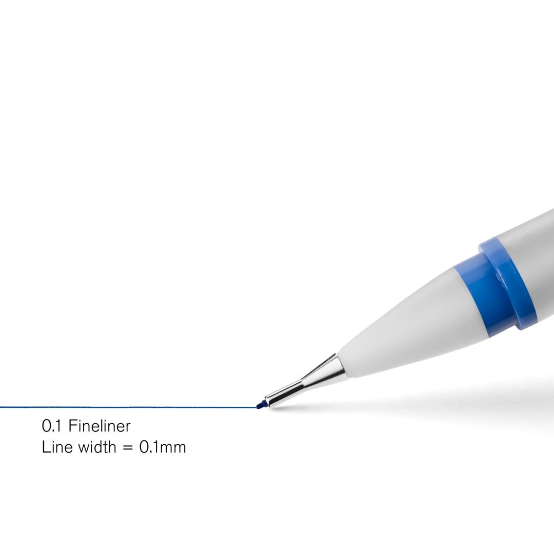 Winsor & Newton Fineliner Indigo Fine Point Pen - 0.1 MM
