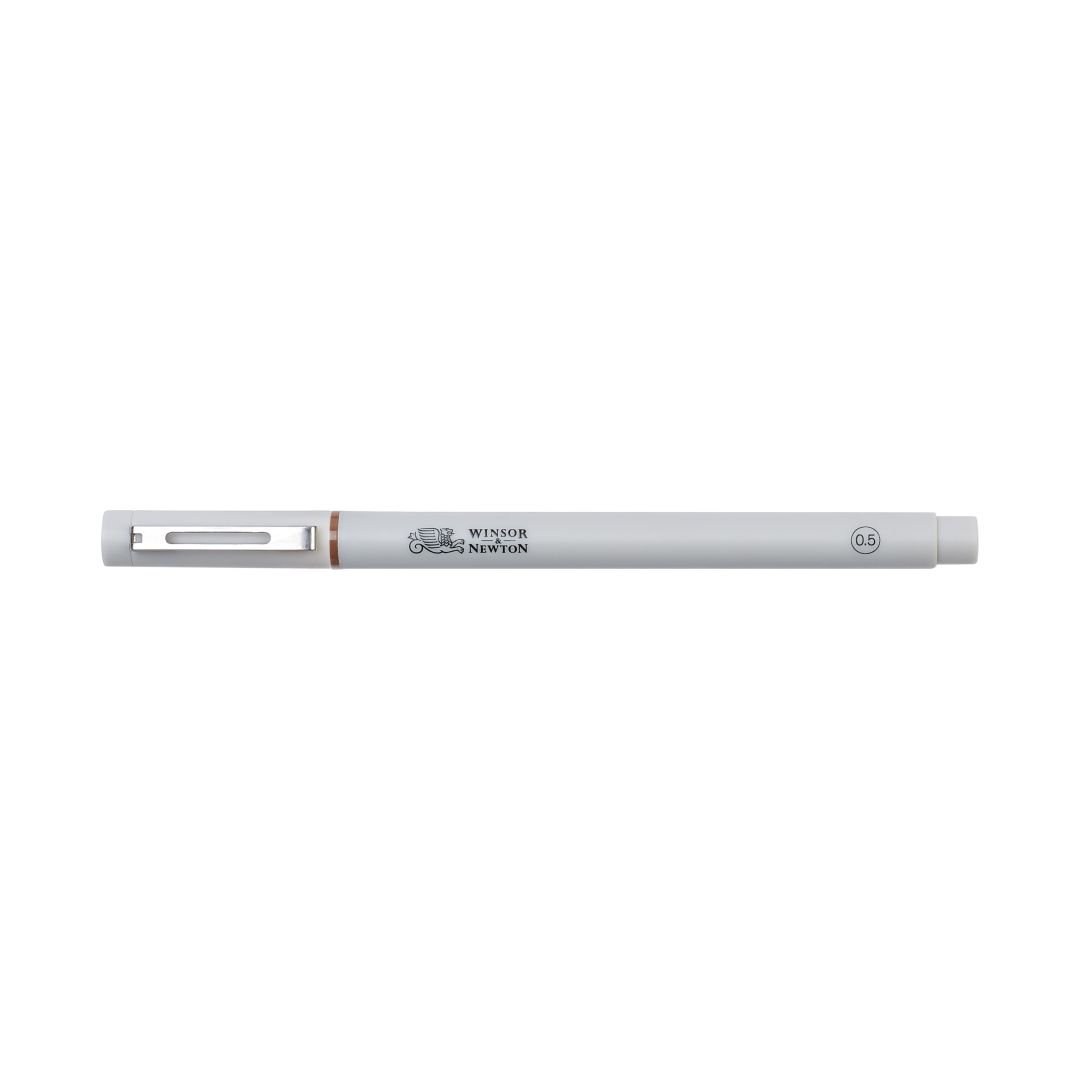 Winsor & Newton Fineliner Sepia Fine Point Pen - 0.5 MM
