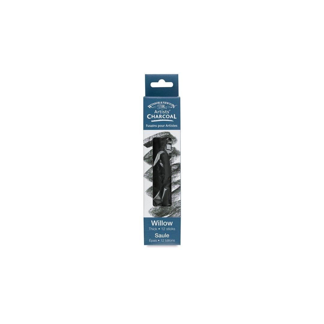 Winsor & Newton Artists' Willow Charcoal - Thick - Pack of 12