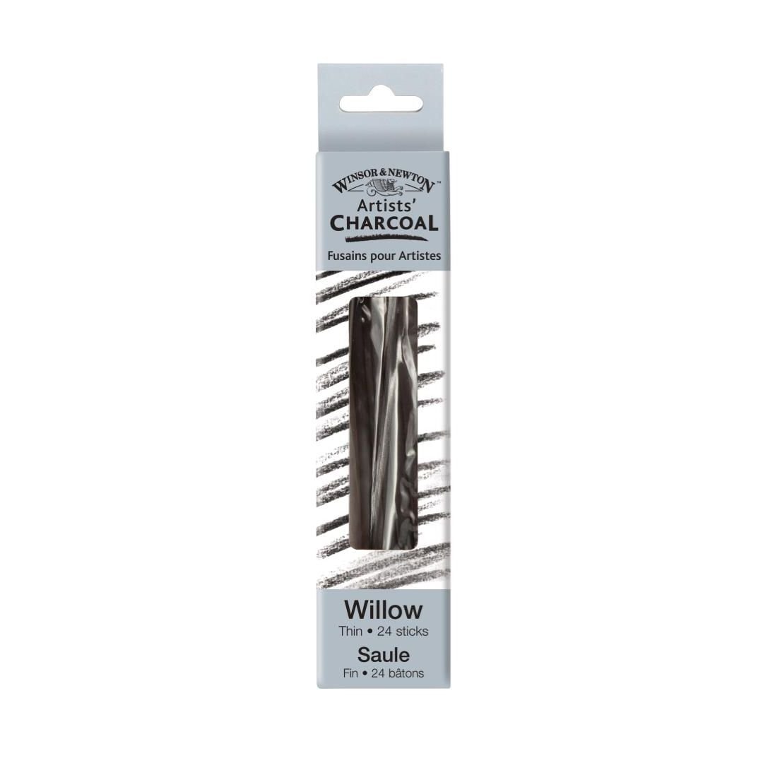 Winsor & Newton Artists' Willow Charcoal - Thin - Pack of 24