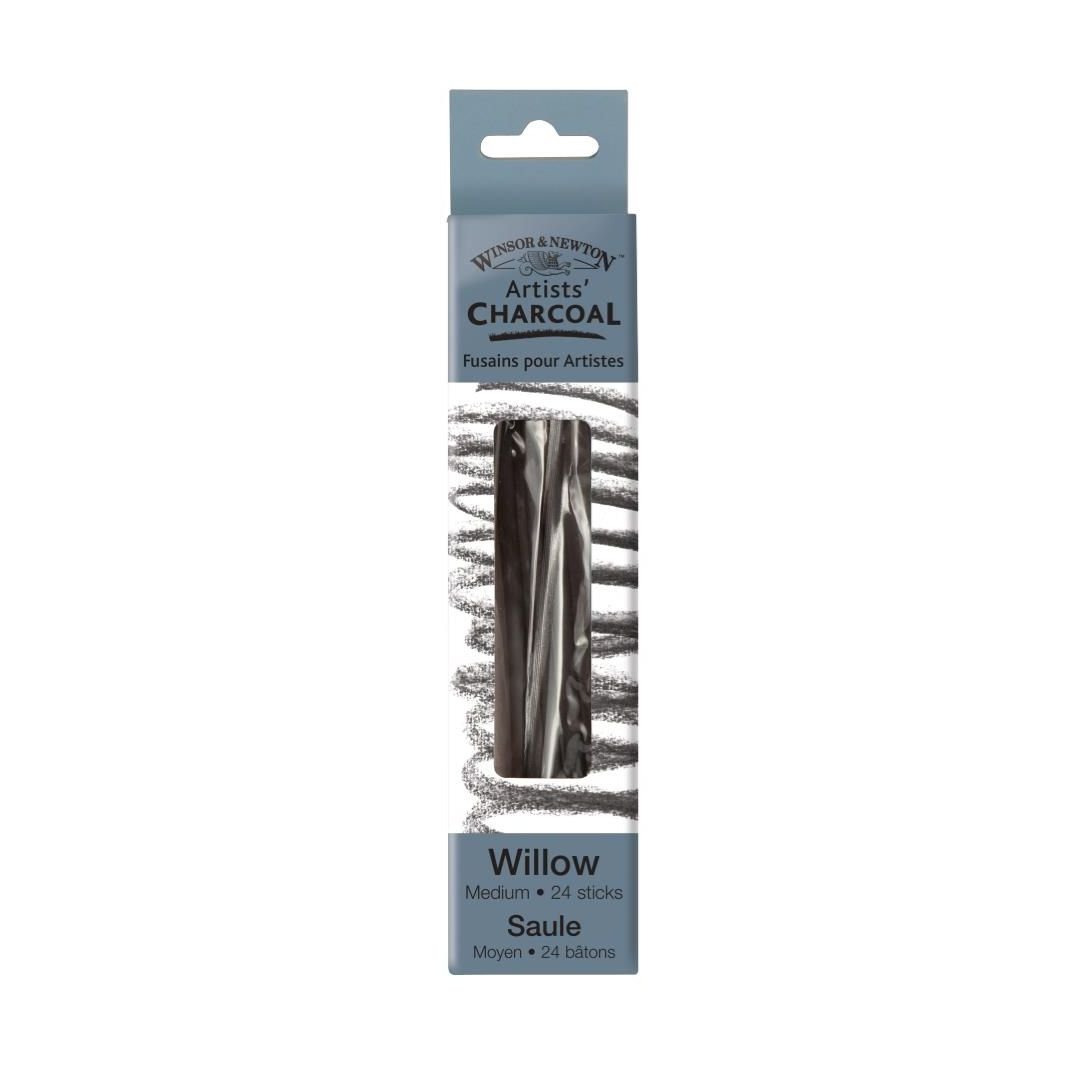 Winsor & Newton Artists' Willow Charcoal - Medium - Pack of 24