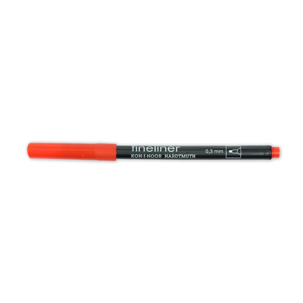 Koh-i-noor Fineliner Marker 7021 - Red (11) - 0.3 MM
