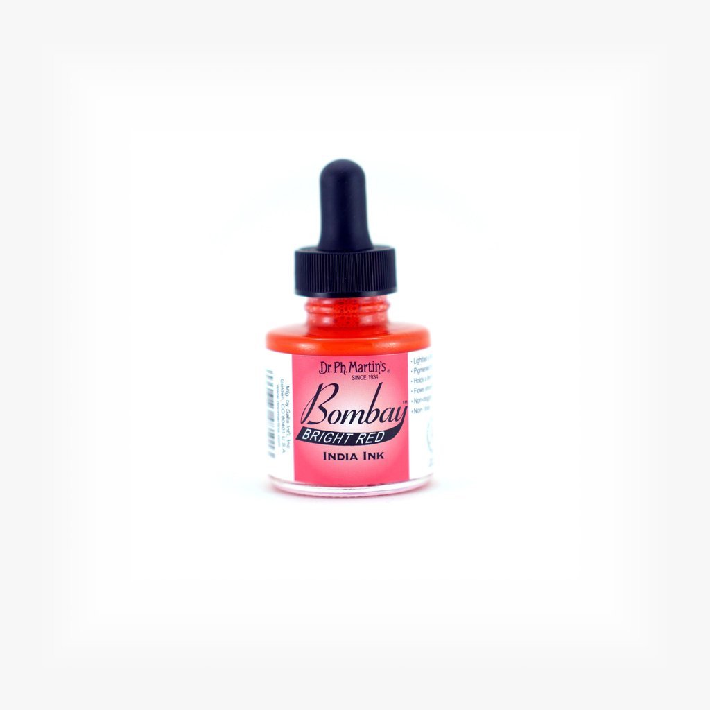 Dr. Ph. Martin's Bombay India Ink - 30 ml Bottle - Bright Red (10BY)