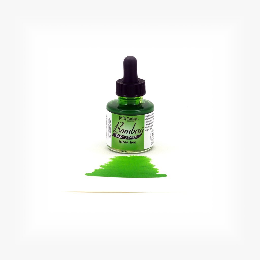 Dr. Ph. Martin's Bombay India Ink - 30 ml Bottle - Grass Green (12BY)