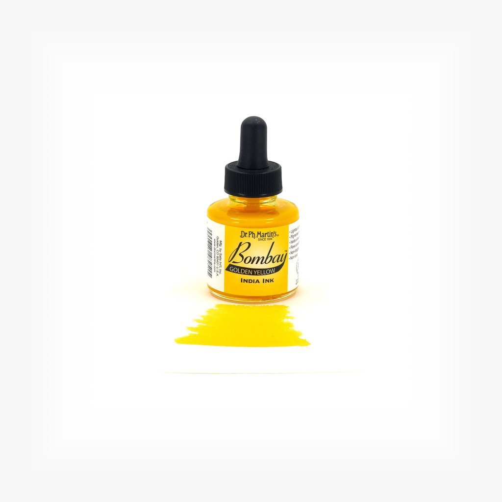 Dr. Ph. Martin's Bombay India Ink - 30 ml Bottle - Golden Yellow (13BY)