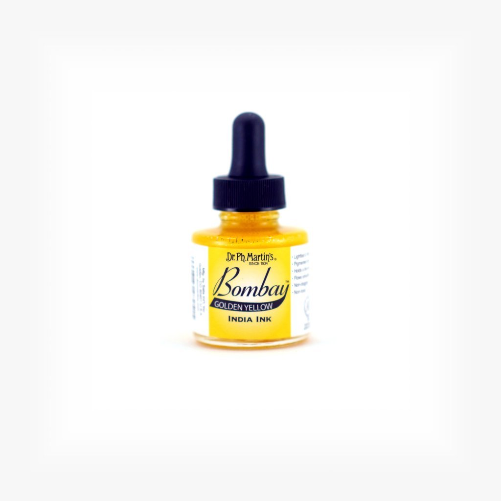 Dr. Ph. Martin's Bombay India Ink - 30 ml Bottle - Golden Yellow (13BY)