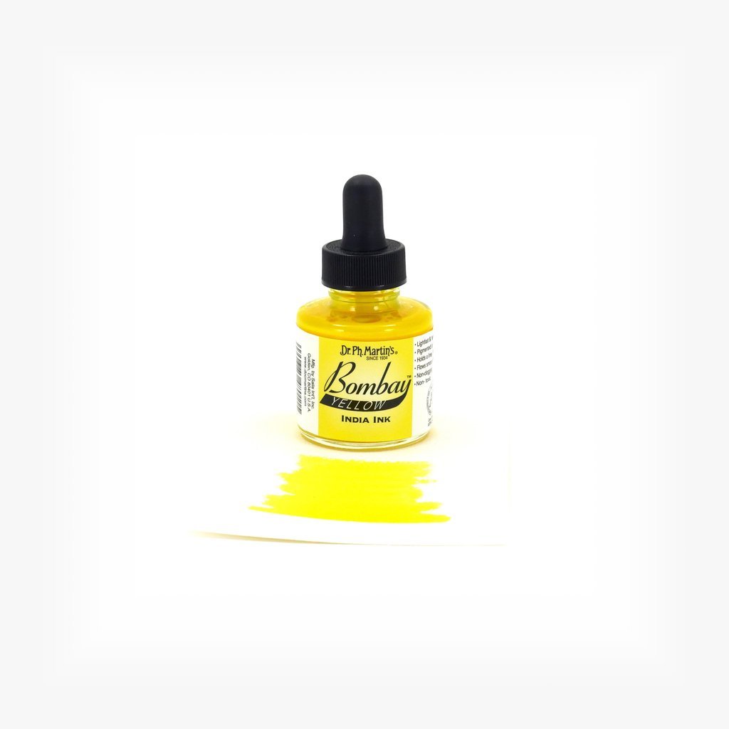 Dr. Ph. Martin's Bombay India Ink - 30 ml Bottle - Yellow (1BY)