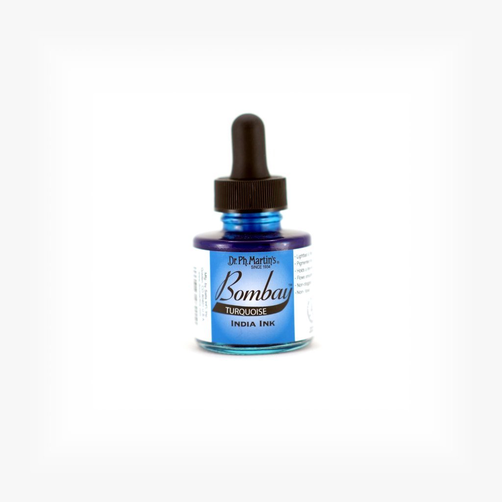 Dr. Ph. Martin's Bombay India Ink - 30 ml Bottle - Turquoise (20BY)