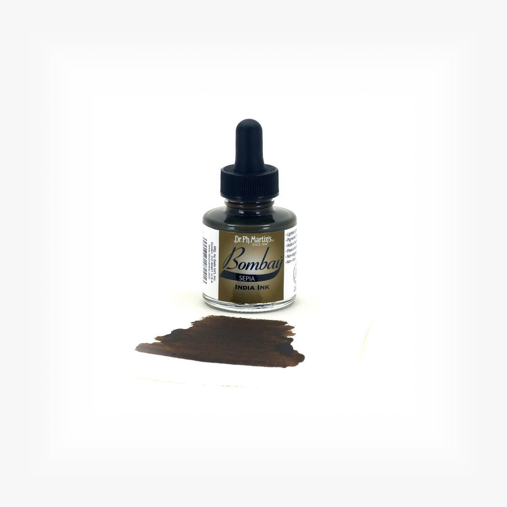 Dr. Ph. Martin's Bombay India Ink - 30 ml Bottle - Sepia (24BY)