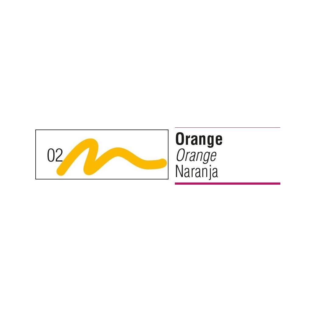 Pebeo SetaSkrib+ Opaque Marker - Orange (02) - Broad Tip (4 mm)
