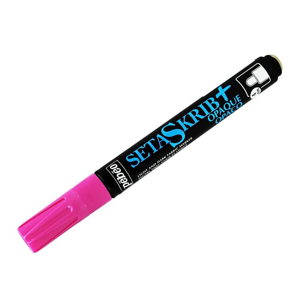 Pebeo SetaSkrib+ Opaque Marker - Pink (20) - Broad Tip (4 mm)