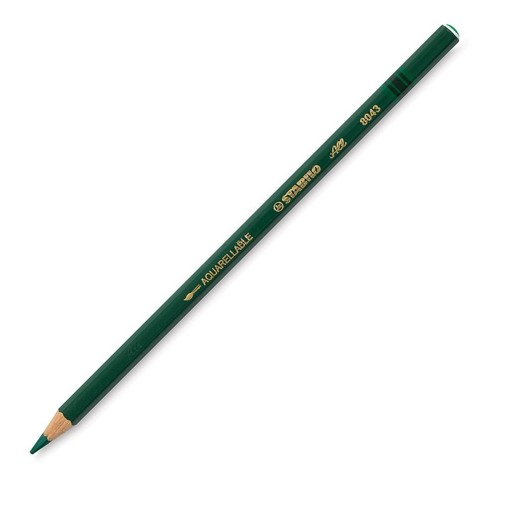 STABILO All Coloured Marking Pencil - Aquarellable 8043 - Green