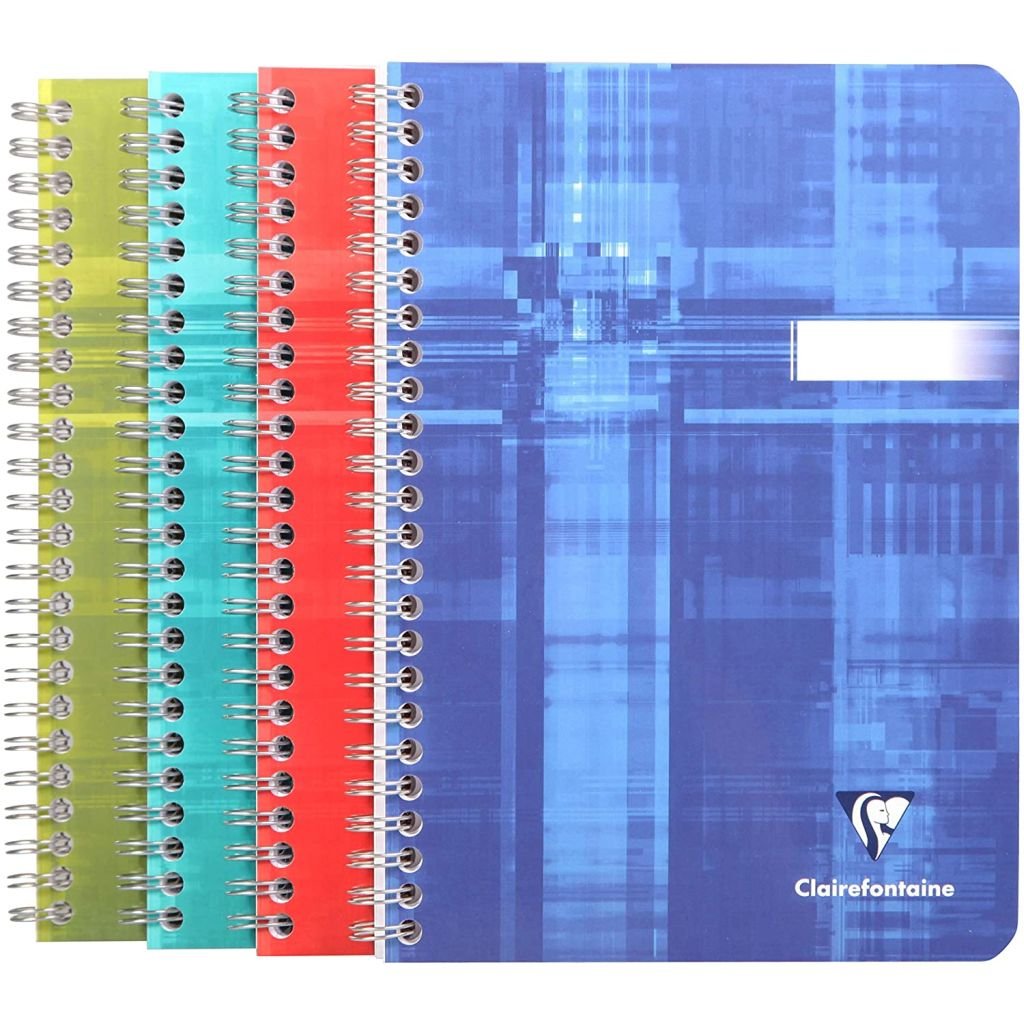 Clairefontaine - Assorted - Wirebound - Blank Notebook - A5 (148 mm x 210 mm or 5.8