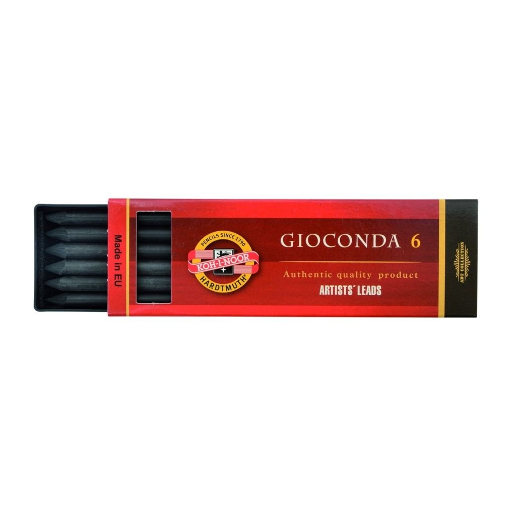 Koh-I-Noor Gioconda Artists' Artificial Drawing Charcoal Leads - Hard - Pack of 6