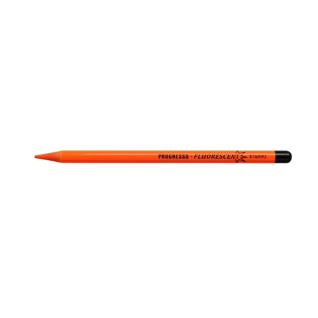 Koh-I-Noor Progresso Fluorescent Woodless Coloured Pencil - Orange (02)