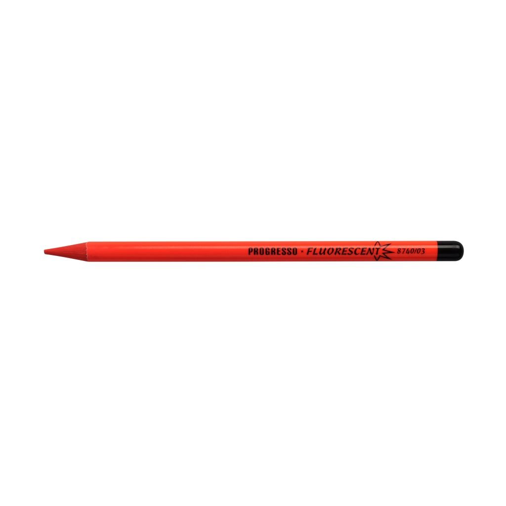 Koh-I-Noor Progresso Fluorescent Woodless Coloured Pencil - Red (03)
