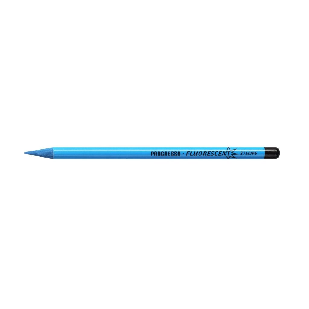 Koh-I-Noor Progresso Fluorescent Woodless Coloured Pencil - Blue (06)