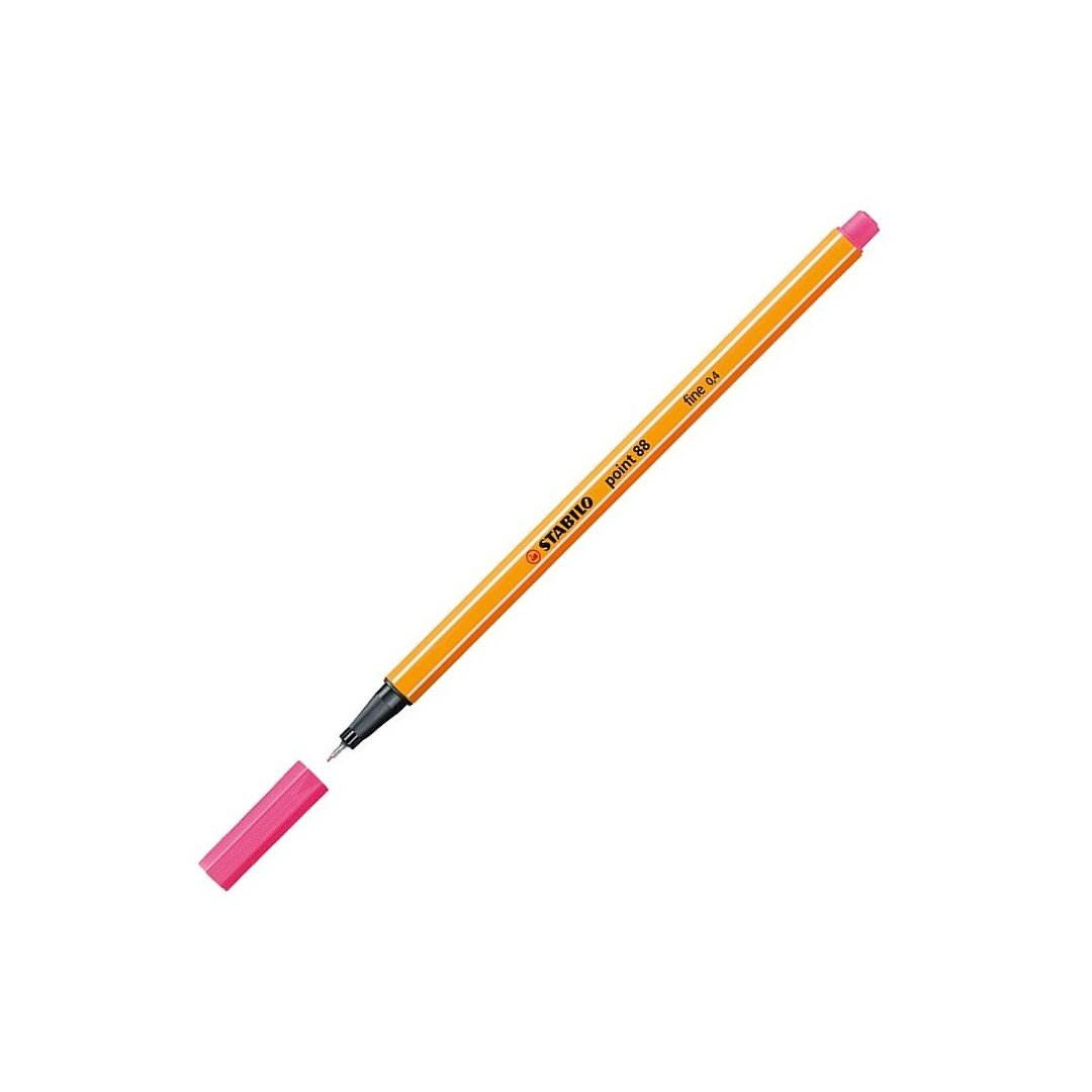 STABILO Point 88 - Fineliner - Metal Enclosed Tip Pen - 0.4 MM - Heliotrope (17)