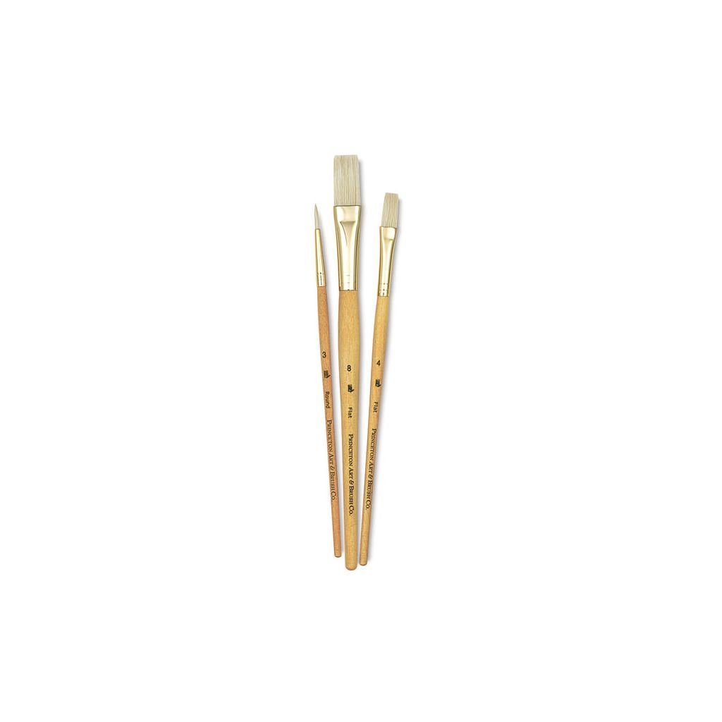 Round brush kit with brass bristles